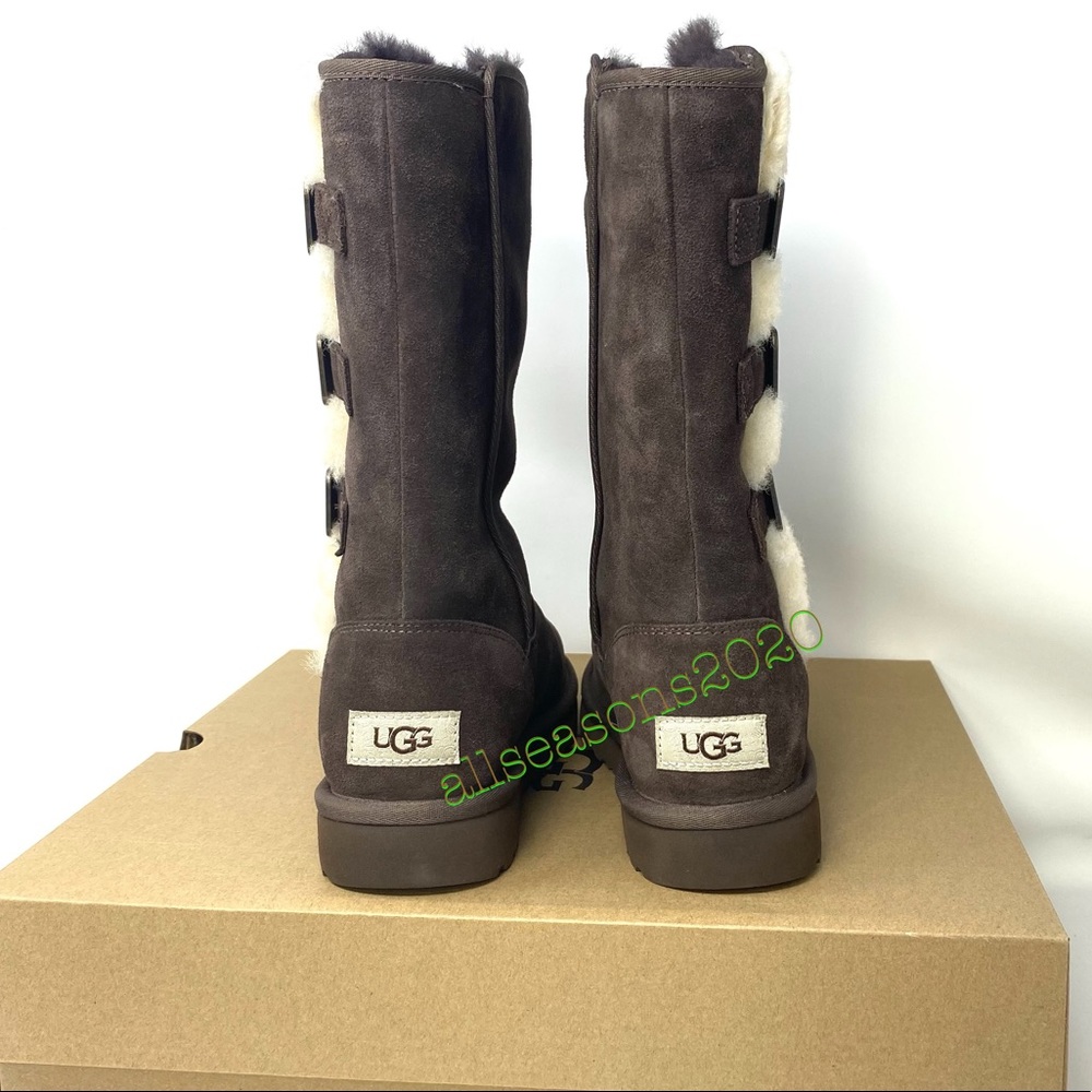 UGG Klea Cho Women’s Boot Brown Suede Fur - Picture 6 of 11